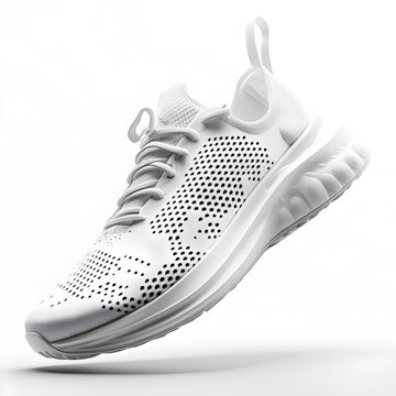 recommend clip art: Sleek Performance Sneaker with Perforated Mesh and Ergonomic Sole for Athletic Activities