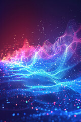 Obraz premium Blue and Purple Gradient Art