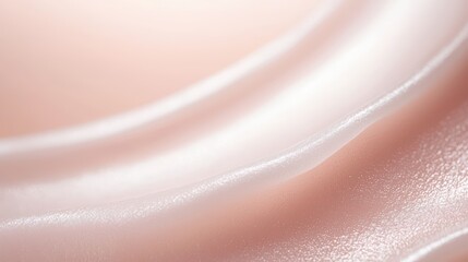 Close-up of Soft Pink Fabric with Gentle Waves and Smooth Texture for Background or Design Elements