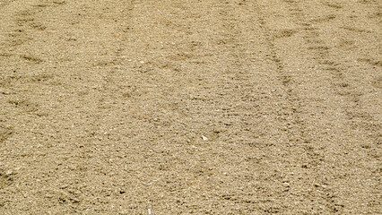 Bangladesh field. Cropland soil. Fine-grained soil creates an artistic impression.