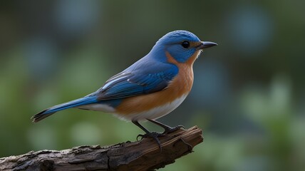 cristal blue bird on a branch