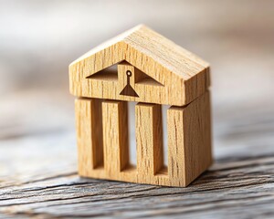 Fed rate hike to curb inflation, Central banking system and interest rate changes wooden block with FED and updown arrows icon