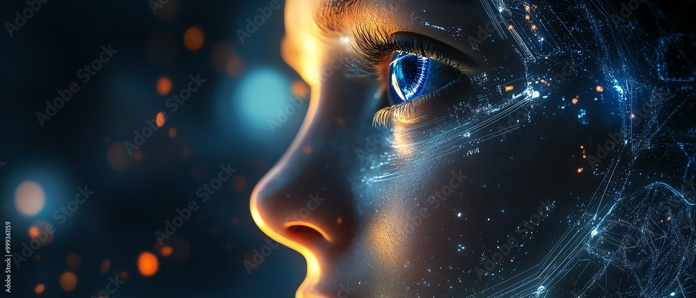 Aufkleber 2025, a futuristic vision of innovation and ai artificial intelligence, highlighting the role of rob