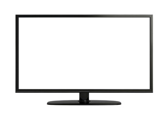TV screen or computer monitor isolated on transparent background