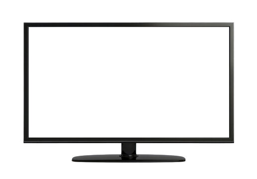TV screen or computer monitor isolated on transparent background