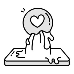 A doddle style icon of philanthropy 

