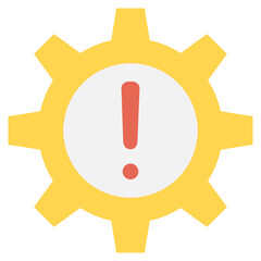 Crisis management icon with color style