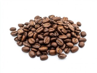Coffee beans isolated on white background
