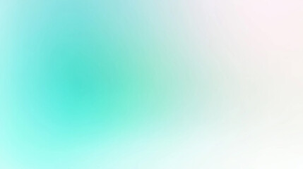 Mint green color gradient background Pastel neutral color gradation. Blurred simple wallpaper.