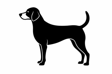 
Beagle dog, Beagle dog silhouette, Beagle hound dog vector
