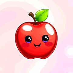 vector illustration of apple