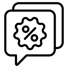 chat animation promotion icon concept.
