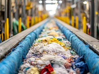 Innovative textile recycling systems using digital tracking to ensure all materials are collected, sorted, and reused in a circular loop.