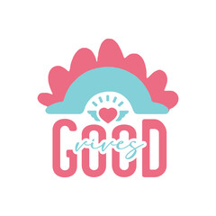 Colorful Rainbow with Happy Quote Lettering Typography | Inspirational Hand-Lettered Designs for Cards, Prints, Posters, Wall Art, and Home Decor | Bright and Uplifting Typography