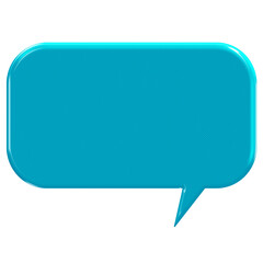 Blue chat bubble speech icon talk symbol