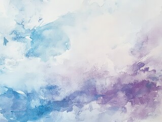 Inspirational quote with soft watercolor brushstrokes in light blues and purples, creating a gentle and artistic feel.