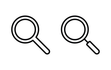 search icon, magnifying glass icon vector