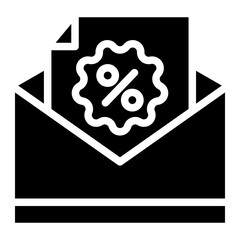 A design icon of discount envelope