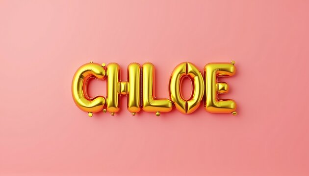 CHLOE LETTERS - GOLDEN BALLOON 3D