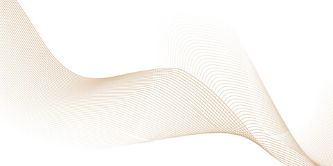 Wave with lines created using blend tool. Abstract frequency sound, Technology abstract wavy curve lines on transparent background. Abstract business