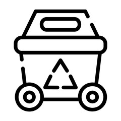 recycling Line Icon