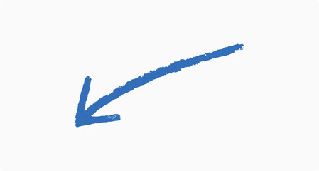 Brushstroke arrows. Hand Drawn Sketchy Arrows. chalk arrows on a white background.