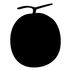 Acorn Icon Outline Style. Simple Fruit Vector Illustration.