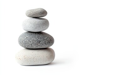Fototapeta premium A peaceful mindfulness quote: Feel the moment, let go of the past, and embrace the now, isolated on a white background