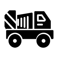 garbage truck Solid icon