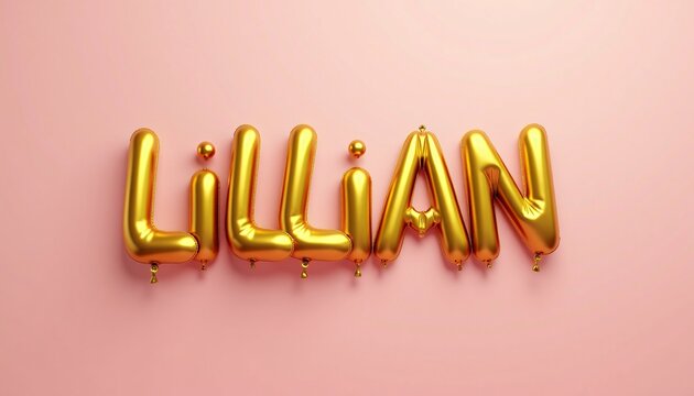 LILLIAN LETTERS - GOLDEN BALLOON 3D