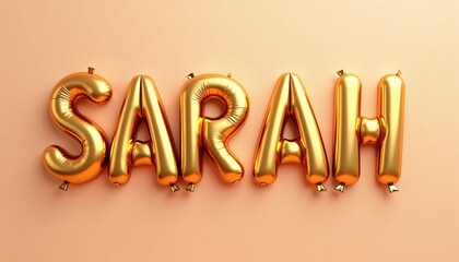 SARAH LETTERS - GOLDEN BALLOON 3D