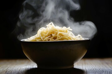 Steaming Bowl of Noodles  Asian Cuisine  Food Photography