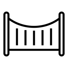 Baby's Fence Icon. Simple Furniture Vector Illustration.
