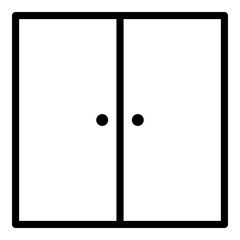 Doors Icon. Simple Furniture Vector Illustration.