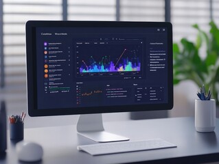 A virtual training platform dashboard displaying courses on technical skills, customer service, and leadership, available for self-paced learning.