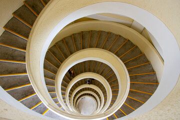 Fototapeta premium Spiral Staircase At Pagoda Of Chinese Garden, Singapore.