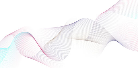 Abstract colorful wavy lines Digital frequency track equalizer background. Curved wave smooth stripe seamless pattern.Wave lines created using blend tool.graphic design template banner business wave.