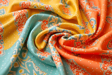 Vibrant Ethnic Silk Pattern