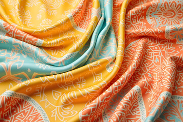 Vibrant Ethnic Silk Pattern