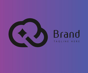 Cloud logo icon design template elements. Usable for Branding, Business and Technology Logos.
