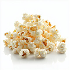 popcorn isolated on white