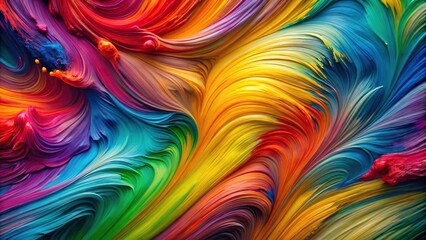 abstract background of colorful chaotic strokes