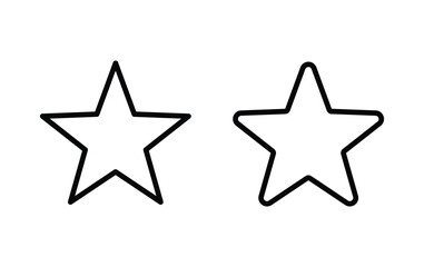 Star icon, star sign vector