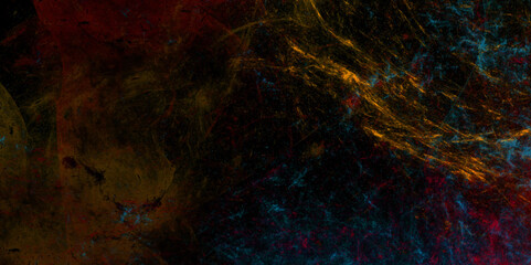 Abstract red golden, black textured smoke. grunge dark red textured painted background. abstract fire flame grunge texture background. Vintage grunge pattern for design and decoration space for text.	