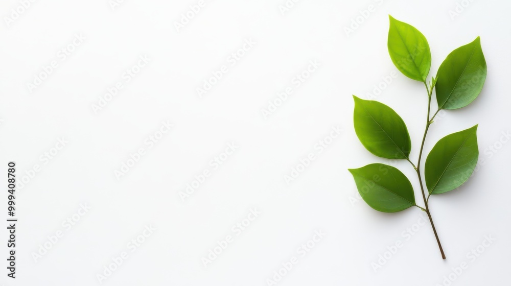Poster clean white background with ample copy space on the right side, perfect for adding text or branding 