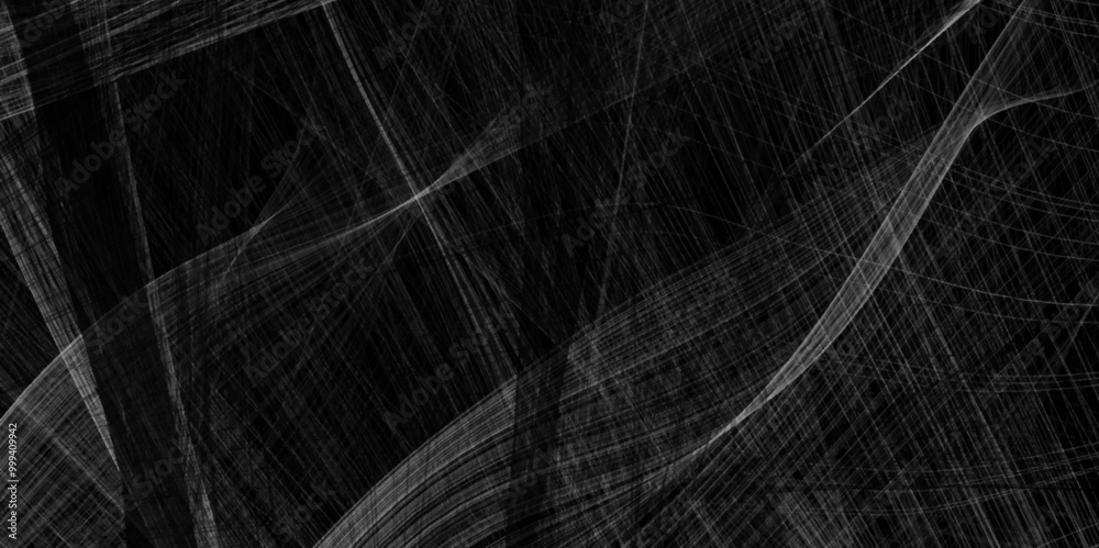 Poster Abstract monochrome background of lines minimalistic space forming texture. Slightly reflective striped abstract natural pattern grey lines. wallpaper background or realistic business cover design.