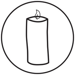 Candle Logo Icon
