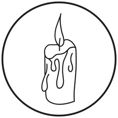 Candle Logo Icon