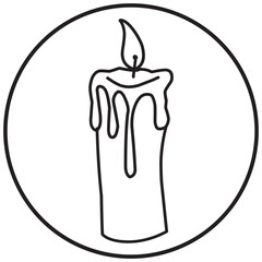 Candle Logo Icon