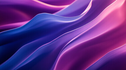 Smooth flowing fabric in shades of purple and blue creating a beautiful abstract pattern